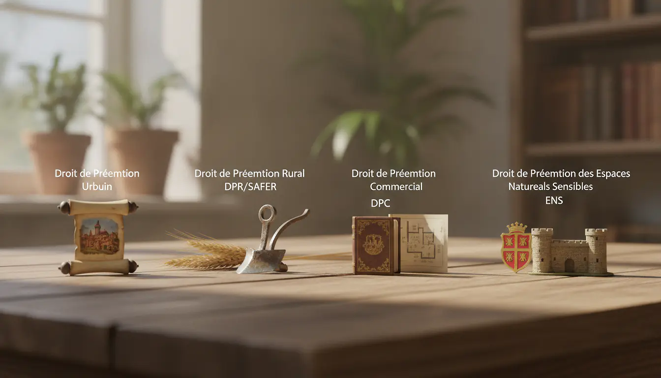 Comparateur des 4 droits de préemption